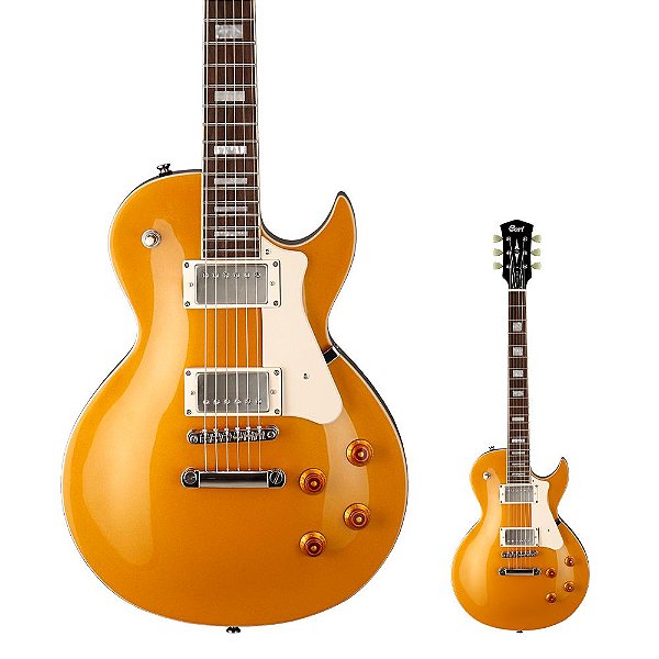 Guitarra Les Paul Braço Colado Cort CR200 GT Classic Rock Gold Top