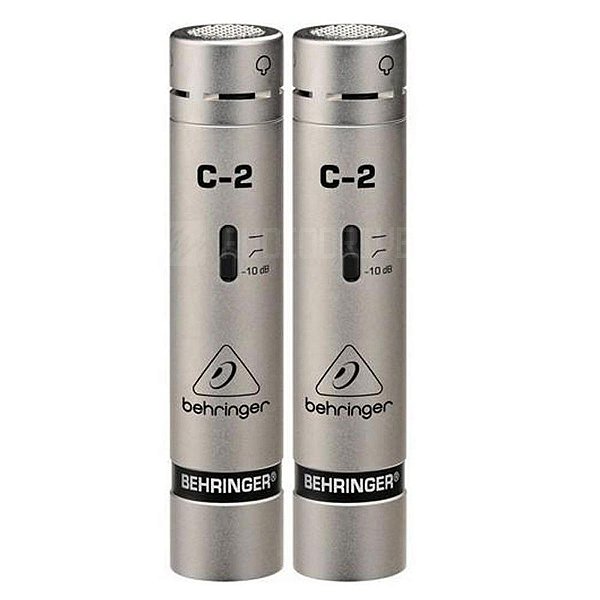 Microfone Condesador C-2 (Par) c/ Case e Superte Duplo - Behringer
