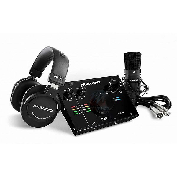 Vocal Studio Pro Interface 2 canais, Microfone Condensador e Fone AIR 192 4 SPR - M-Audio