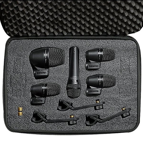 Kit de Microfones para Bateria 5 Microfones PGADRUMKIT5 - Shure