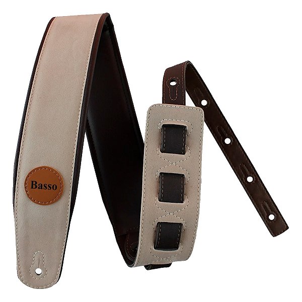 Correia (Alça) para Instrumentos Basso CLA 01 Suede Bege