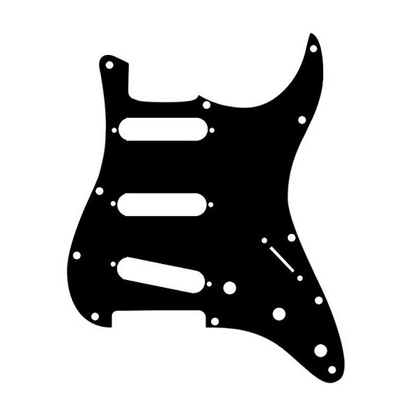 Escudo para Guitarra Strato Spirit para 3 Singles - X200 Black
