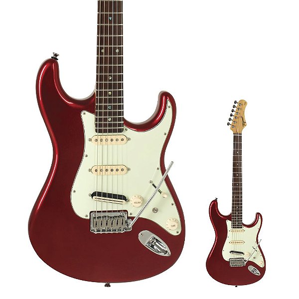 Guitarra Strato Tagima T-805 MR DF/MG Brazil Series Metallic Red