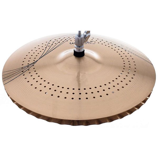 Prato Hi Hat Medium 14" Whisper WS14MH com Micro Furos em Bronze B10 - Orion