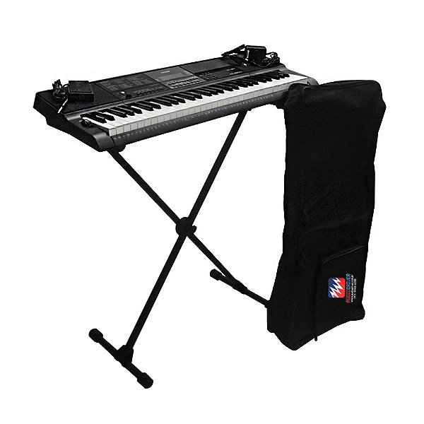 KIT Teclado Casio CT-X800 + Suporte + Capa + Pedal Sustain