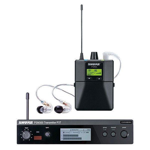 Sistema In Ear Retorno sem Fio P3TBRRA215CL-J13 - Shure - Audiodriver  Instrumentos Musicais e Acessórios