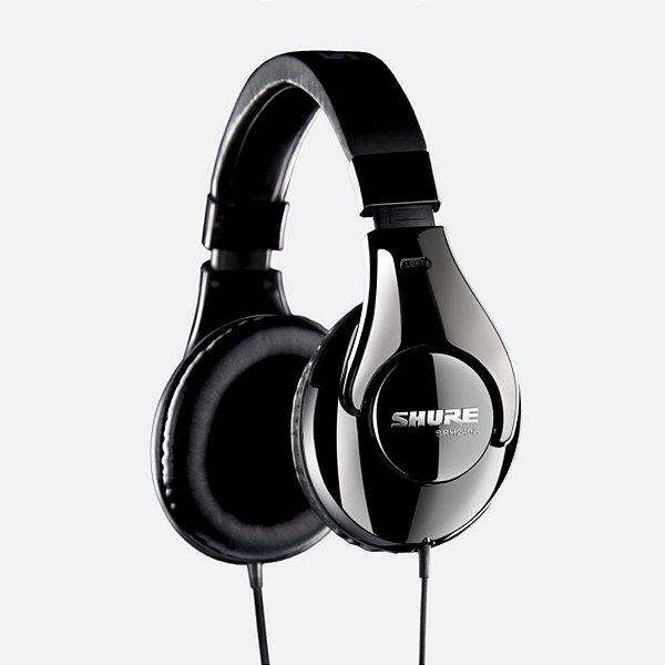 Fone de Ouvido Over Ear Shure SRH240A Preto