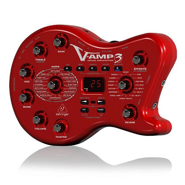 Pedaleira Para Guitarra Simulador de Amplificadores e Efeitos V-AMP3 - Behringer