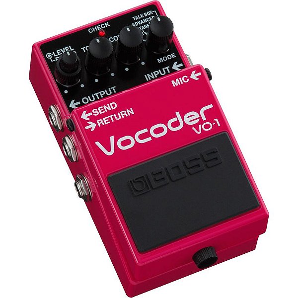 Pedal Vocoder Com Talk Box Para Guitarra Violão Baixo Teclado e Voz VO-1 - Boss