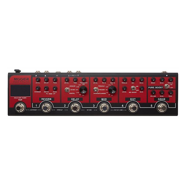 Pedaleira Compacta Mooer Red Truck CPT-1 com Bag