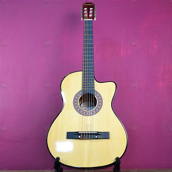 Violão Elétrico Nylon PPCE-1 NT Natural - Waldman