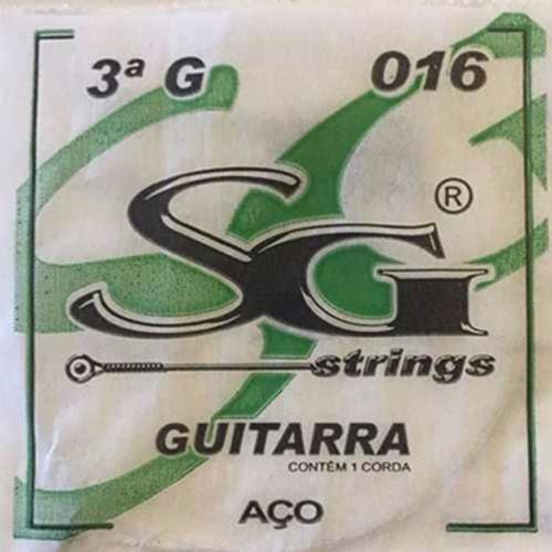 Corda Avulsa SG Sol (G) Guitarra 016 #Progressivo