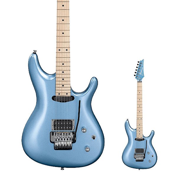 Guitarra Micro Afinação Ibanez JS140M SDL Soda Blue Joe Satriani Signature com Ponte Double Locking Tremolo