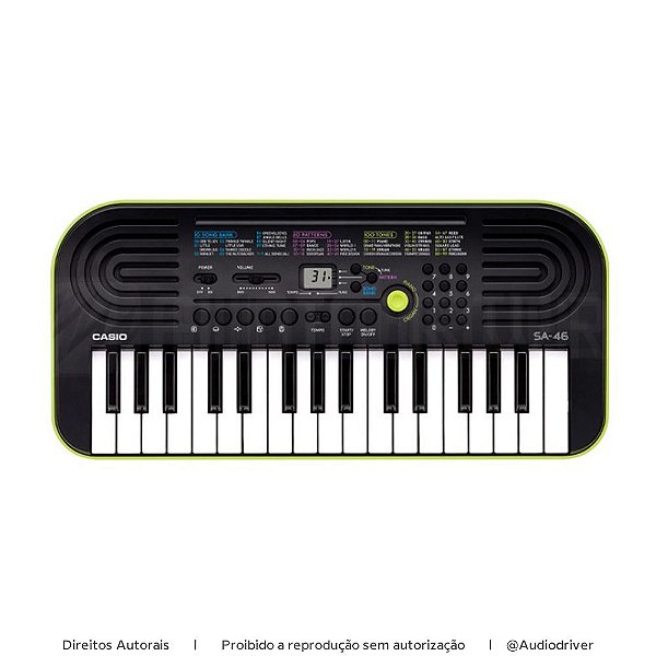 Teclado Infantil Casio Musical SA-46AH2 Verde