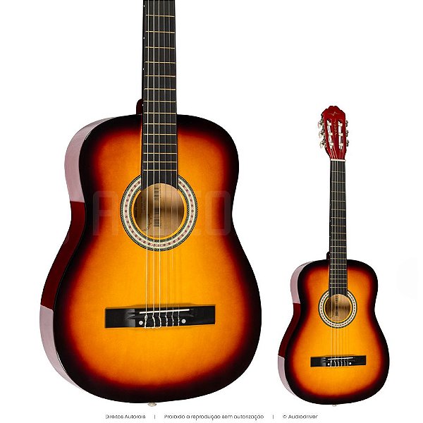 Violão Acústico Vogga VCA106N Nylon Clássico 38” YS Yellow Sunburst