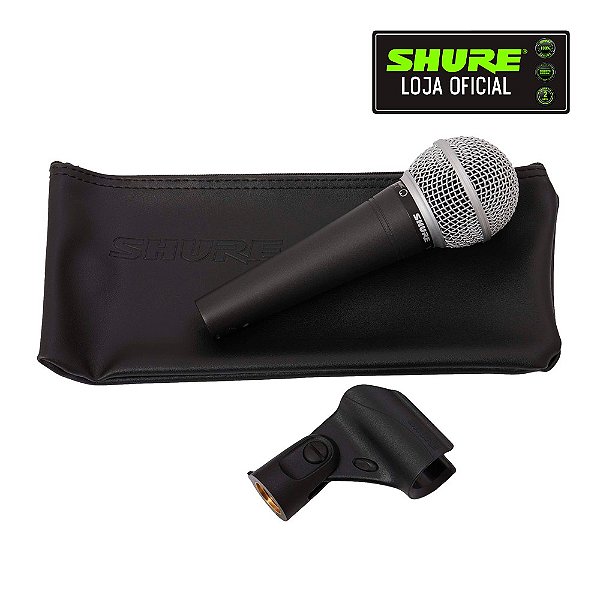 Microfone Cardióide Shure SM-48 LC com Bag