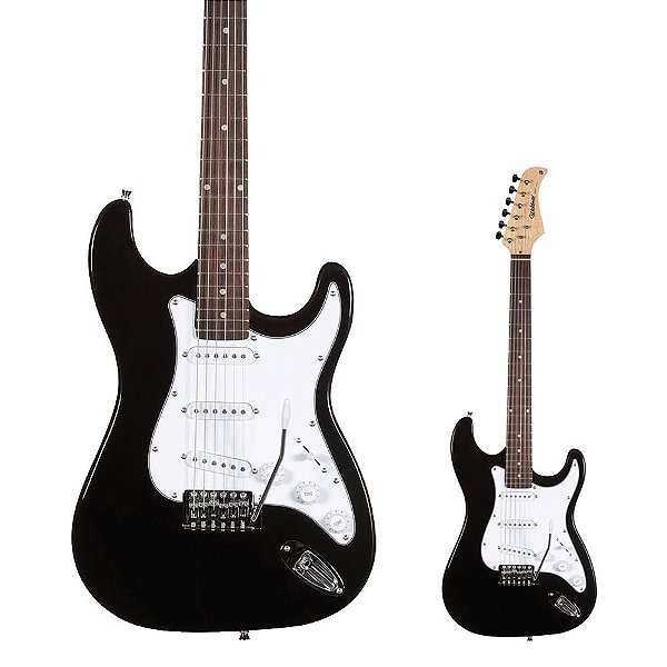 Guitarra Strato 3 Captadores Single ST-111 BK - Waldman