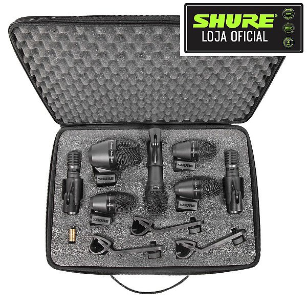 Kit de Microfones com Cabos para Bateria Shure PGADRUMKIT7