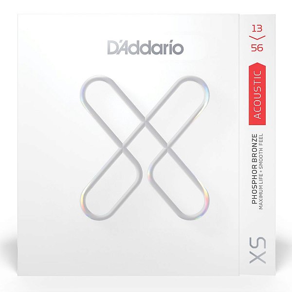 Encordoamento D'addario Violão Aço 013 XSAPB1356 Medium Coated Phosphor Bronze #Progressivo