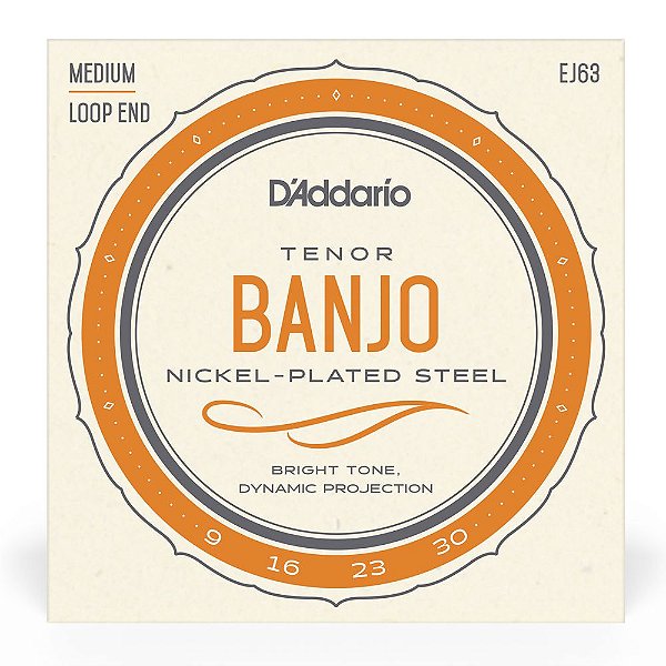 Encordoamento para Banjo Tenor 4C D'addario EJ63 #Progressivo