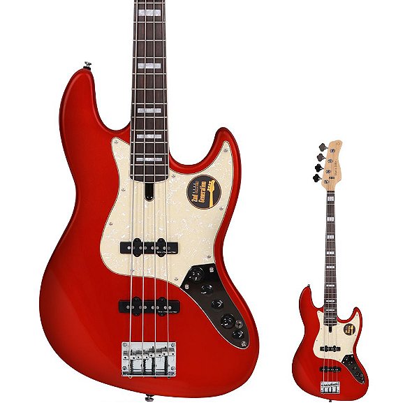 Baixo 4 Cordas Sire V7 2nd Gen Swamp Alder BMR Bright Metallic Red