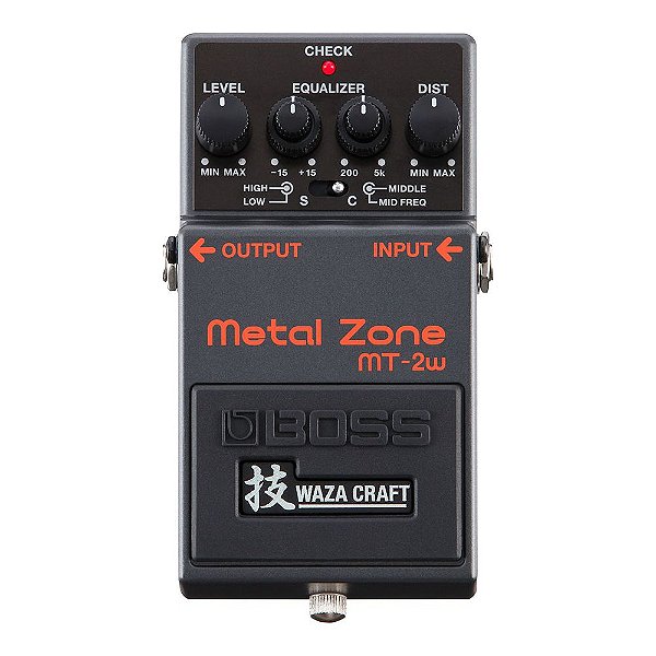 Pedal de Distorção para Guitarra BOSS MT-2W Metal Zone Waza Craft