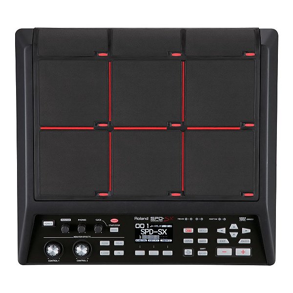 Percussão Digital Roland SPD-SX Sampling Pad com Samplers e PADs