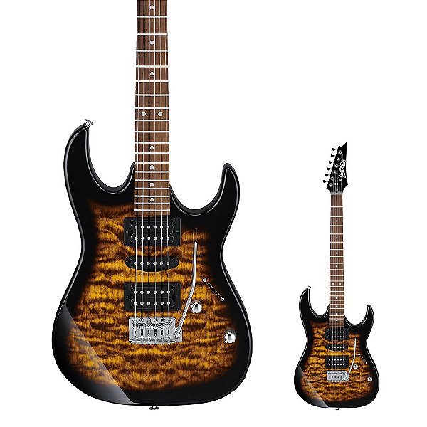 Guitarra Super Strato HSH Ibanez GRX70QA SB Sunburst