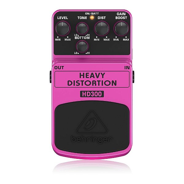Pedal de Distorção para Guitarra Behringer HD300 Heavy Distortion