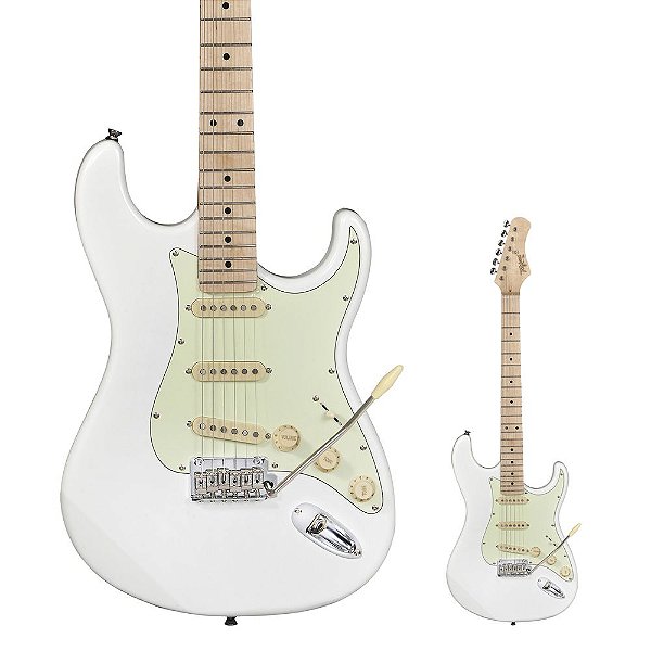 Guitarra Strato Tagima T-635 Classic WH LF/MG White