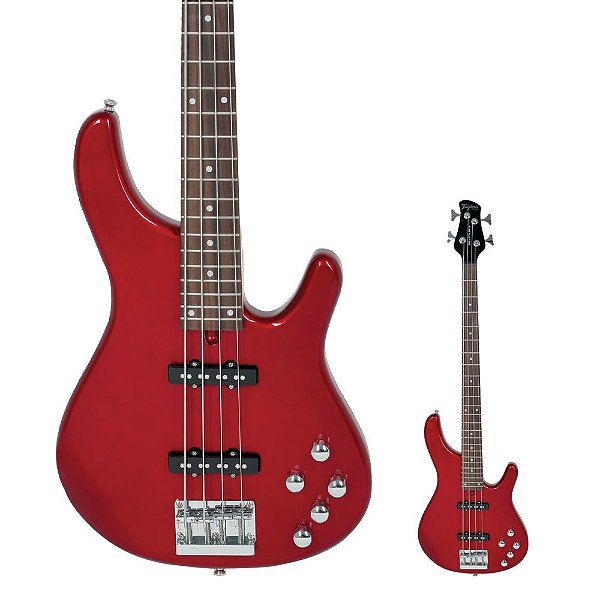 Baixo Ativo 4 Cordas Tagima Millenium 4 MR-DF Classic Series Metallic Red