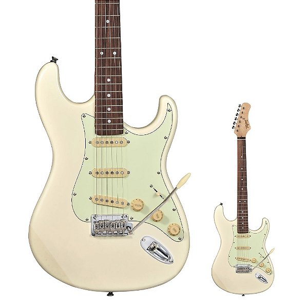 OUTLET | Guitarra Strato Tagima T-635 Classic OWH DF/MG Olympic White