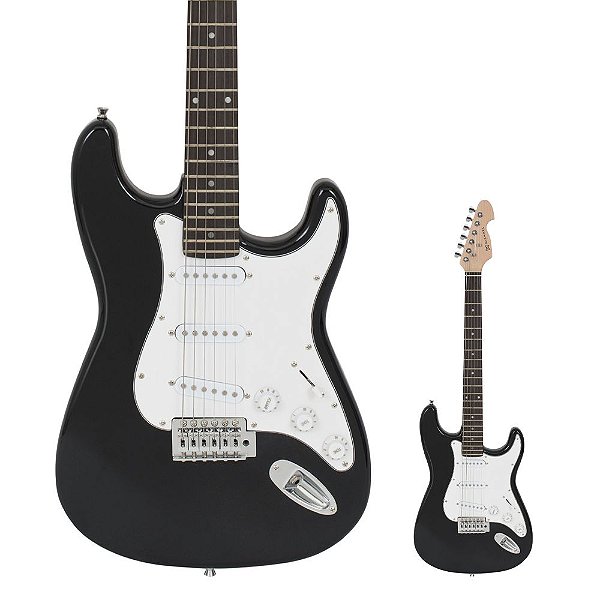 Guitarra Strato Michael GM217N MBK Standard Metallic Black