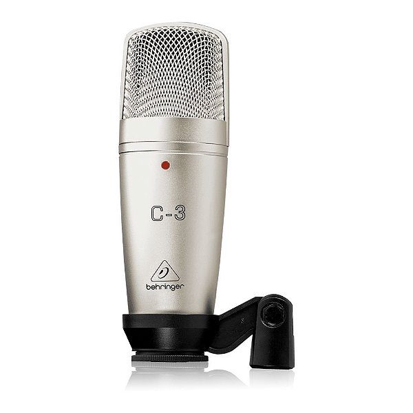 Microfone Condensador Cardioide Behringer C-3 com Diafragma Duplo