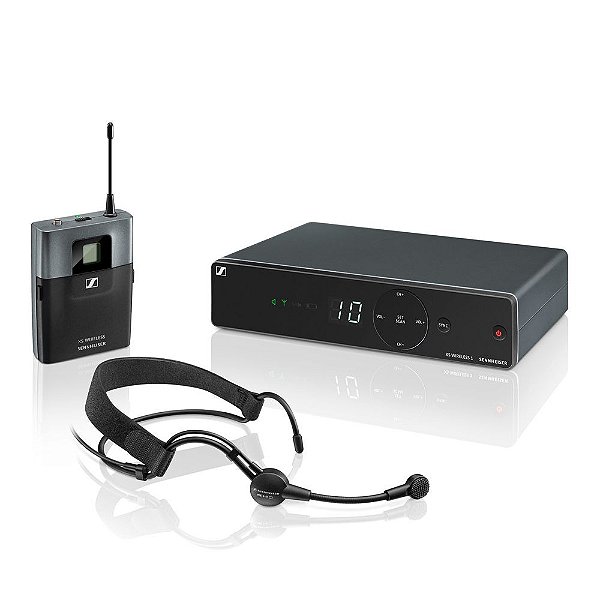 Sistema de Microfone Headset sem Fio Sennheiser XSW 1-ME3-A