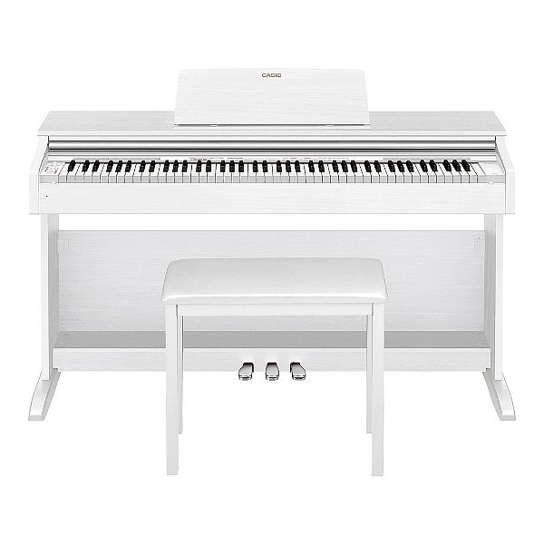 Piano Digital 88 Teclas Casio Celviano AP-270WE Branco com Móvel e Banco