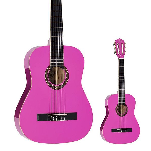 OUTLET │ Violão Infantil 1/2 Go Play Michael VM11E Pink