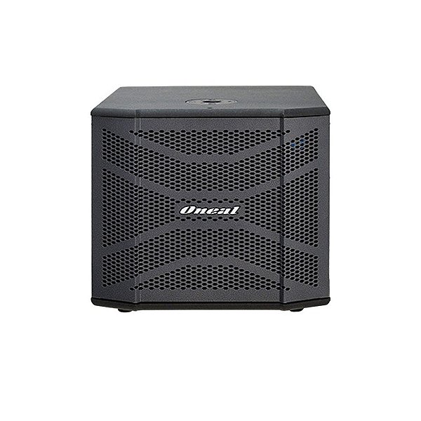 Sub Grave Ativo 12” 330W Oneal OPSB 3200X PT Sub Powered Box Preto