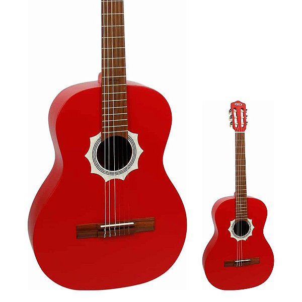 Violão Nylon Acústico Giannini Turuna VMS Edição Limitada Comemorativa 120 Anos Vermelho Satinado