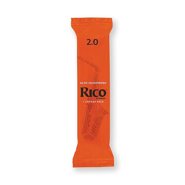 Palheta para Sax Alto Nº 2.0 Rico by D’Addario RJA0120 Alto Saxophone Unfiled Reeds #Progressivo
