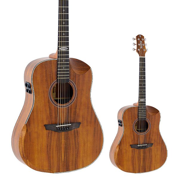 Violão Folk Elétrico Aço Strinberg SD301HCR KS Fosco com Bag