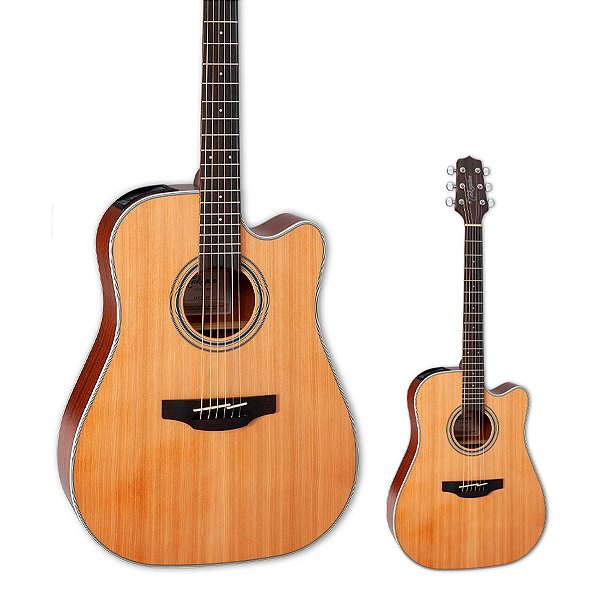 Violão Elétrico Aço Folk Takamine Tampo Sólido GD20CE NS Natural Fosco