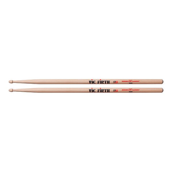 Baqueta 8D Hickory Vic Firth X8D American Classic Extreme com Ponta de Madeira