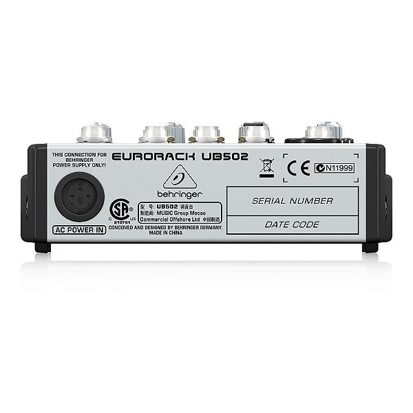 SHOW ROOM | Mesa de Som Analógica 5 Canais Mixer Behringer Eurorack ...