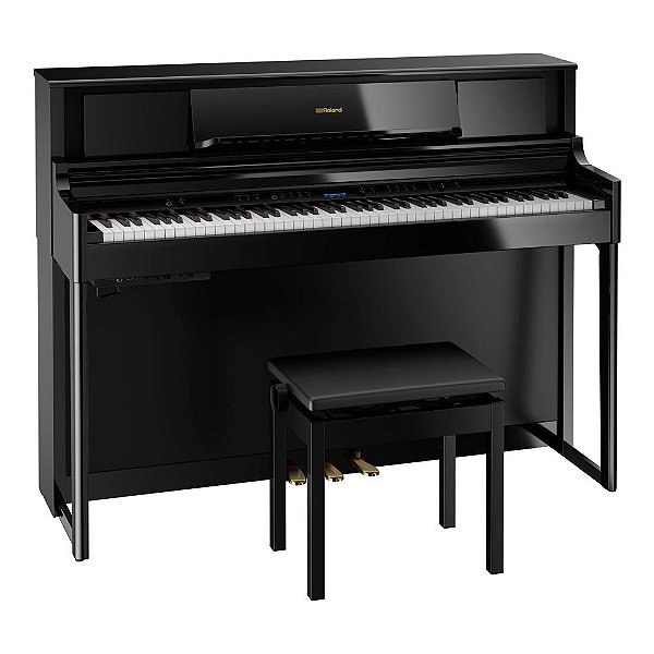 Piano Digital Luxo 88 Teclas Roland LX705 Polished Ebony