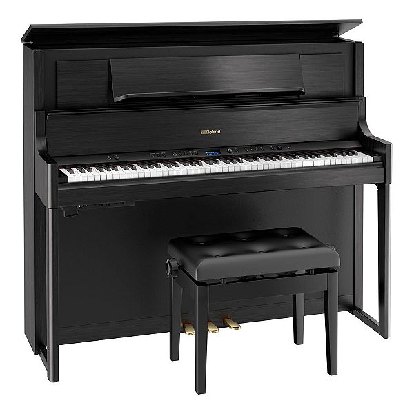 Piano Digital Luxo 88 Teclas Roland LX708 Charcoal Black