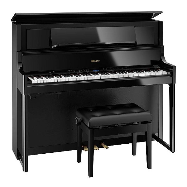 Piano Digital Luxo 88 Teclas Roland LX708 Polished Ebony