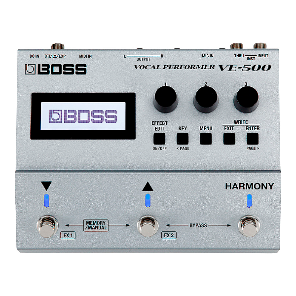 Pedal Processador Multi Efeitos Voz Boss VE-500 Vocal Performer
