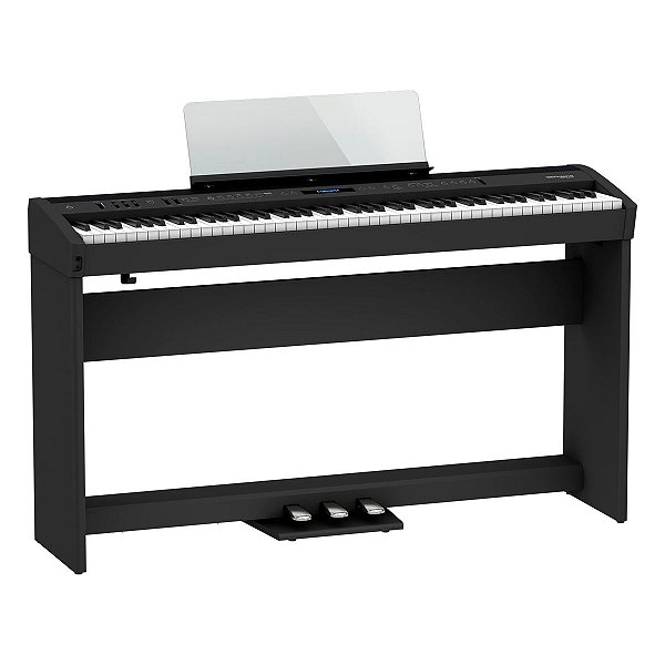 Piano Digital 88 Teclas Roland FP-60X Preto com Estante