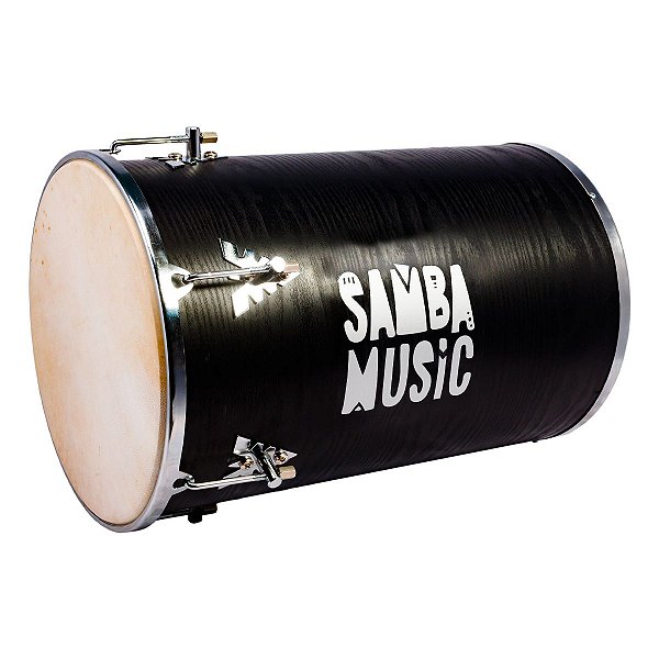 Rebolo Madeira 50X12” Samba Music PVC PHX 921MA BKW Preto Wood